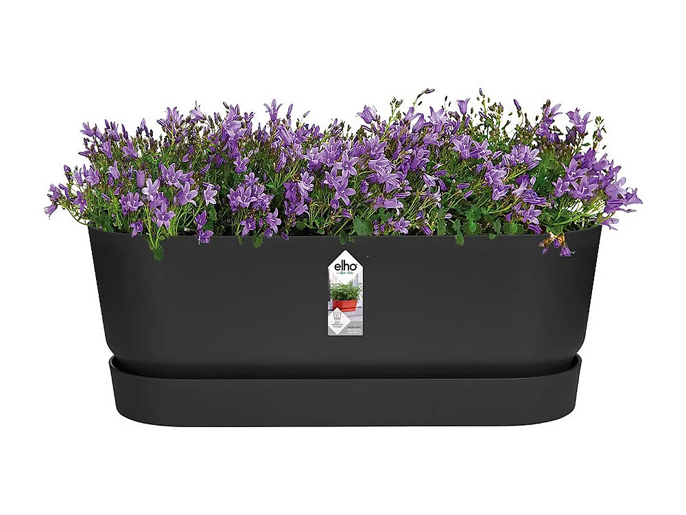 Balconnière Greenville Long 49 x 19,8 x 18,4 cm - Noir - Elho