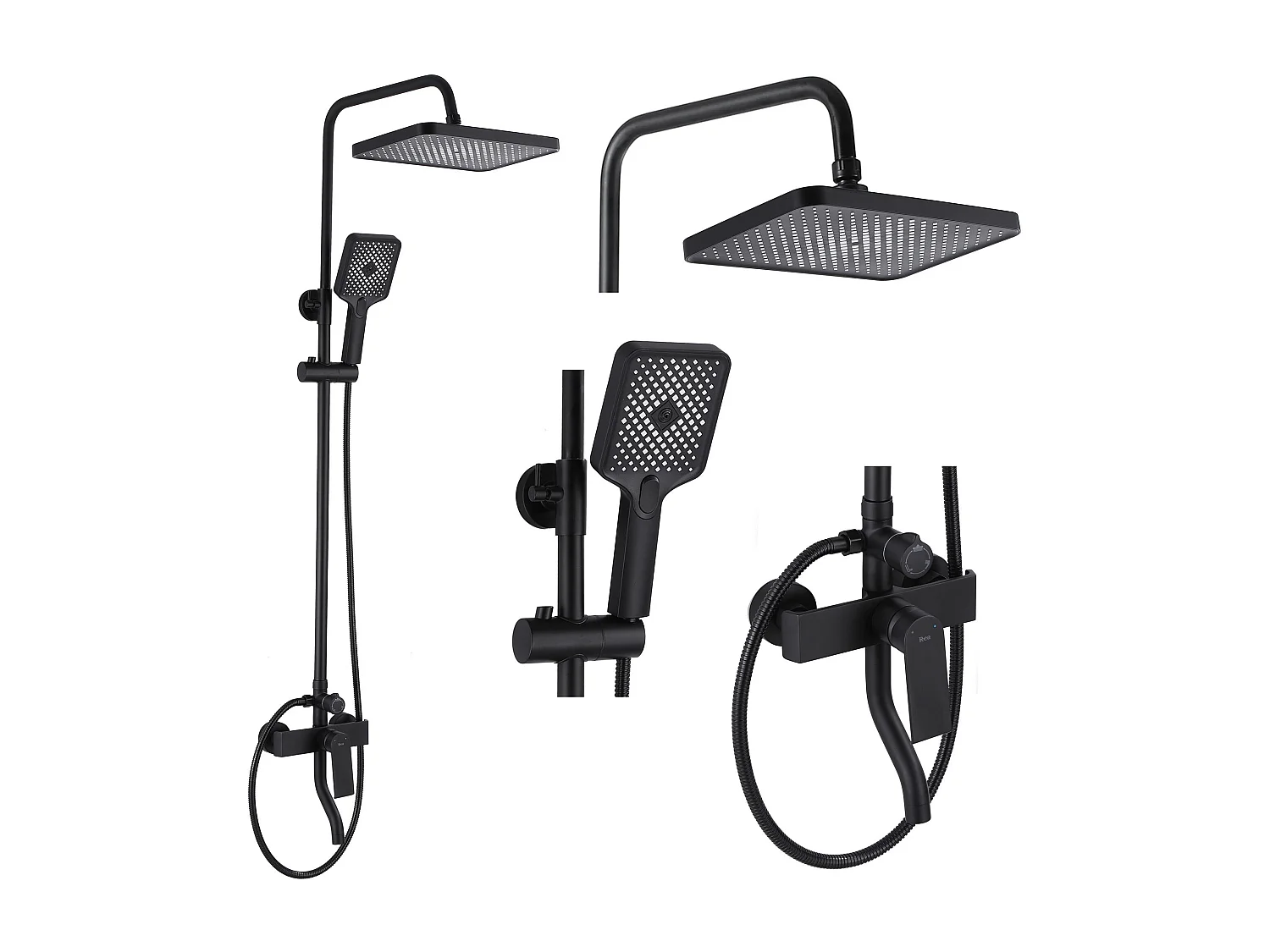 Kit De Douche Rea My2061-77B Hass Black