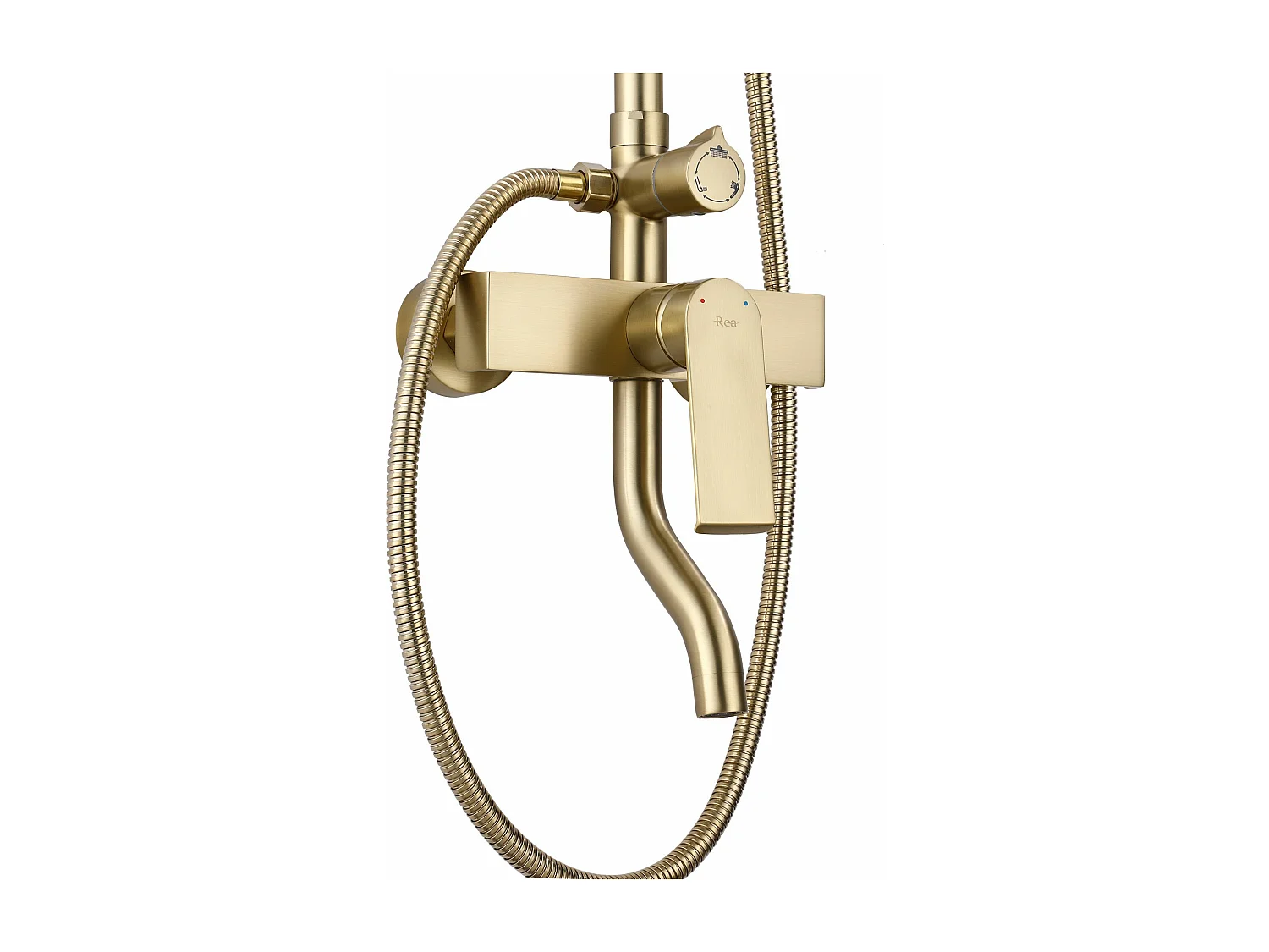 Set Doccia Rea My2061-77Gg Hass Brush Gold