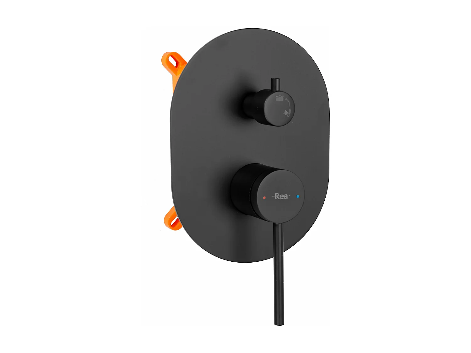 Conjunto De Duche Embutido Rea Dayton Thermostat Black