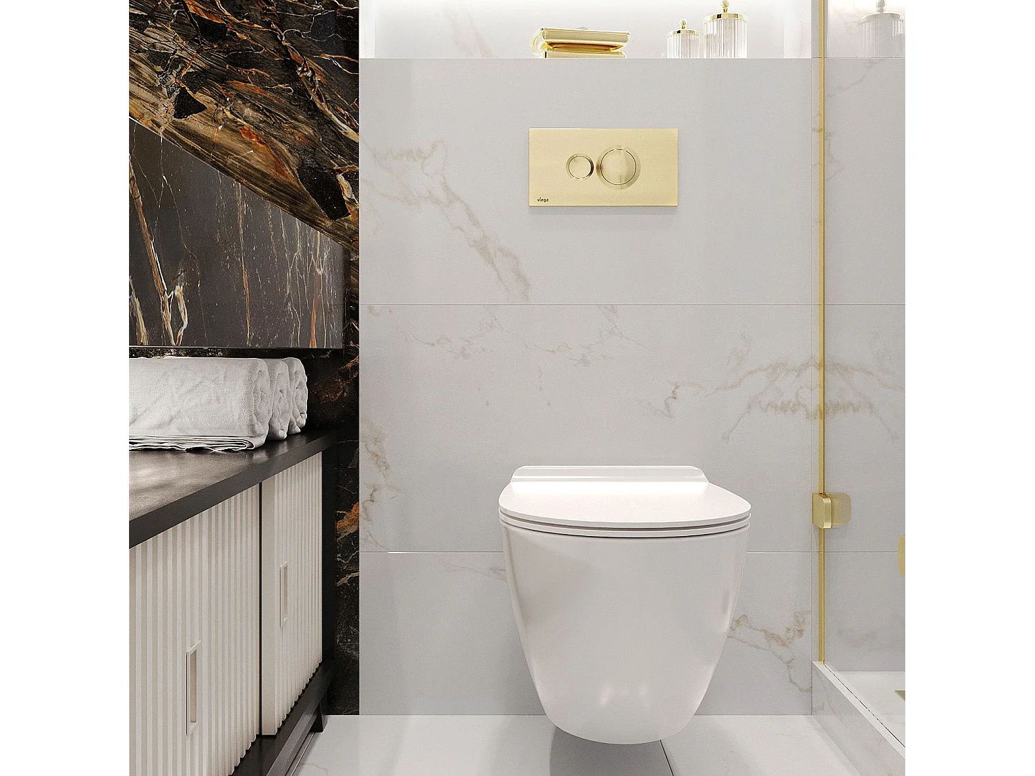 Cuvette Wc Suspendue Rea Carter Rimless Duroplast/Slim/Zm N White