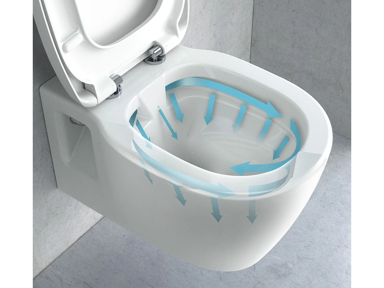 Cuvette Wc Suspendue Rea Carter Rimless Duroplast/Slim/Zm N White