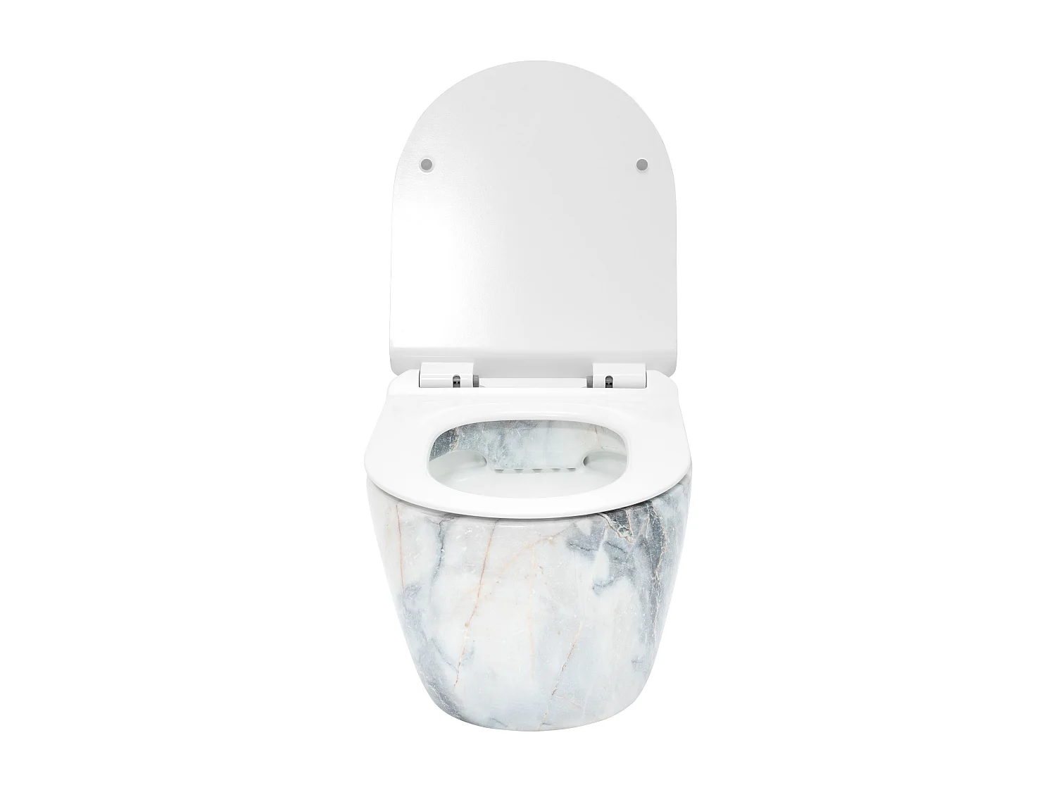 Taza De Inodoro Rea Carlos Duroplast/Slim/Zm Granit Shiny Grey