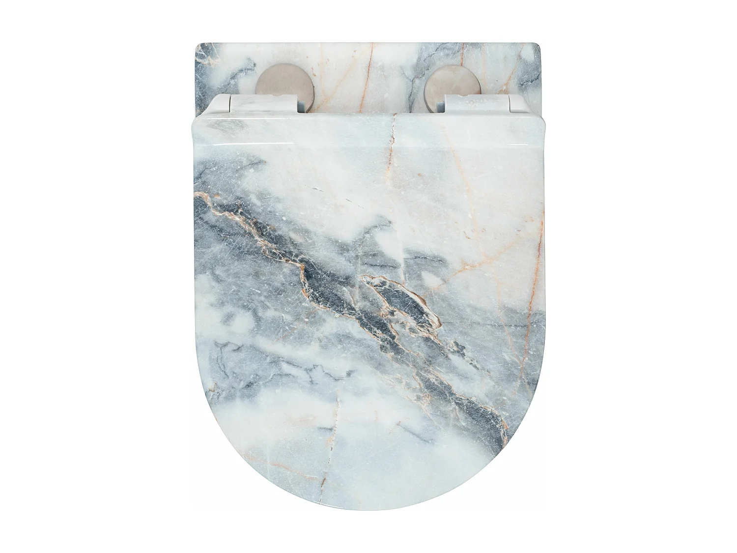 Taza De Inodoro Rea Carlos Duroplast/Slim/Zm Granit Shiny Grey