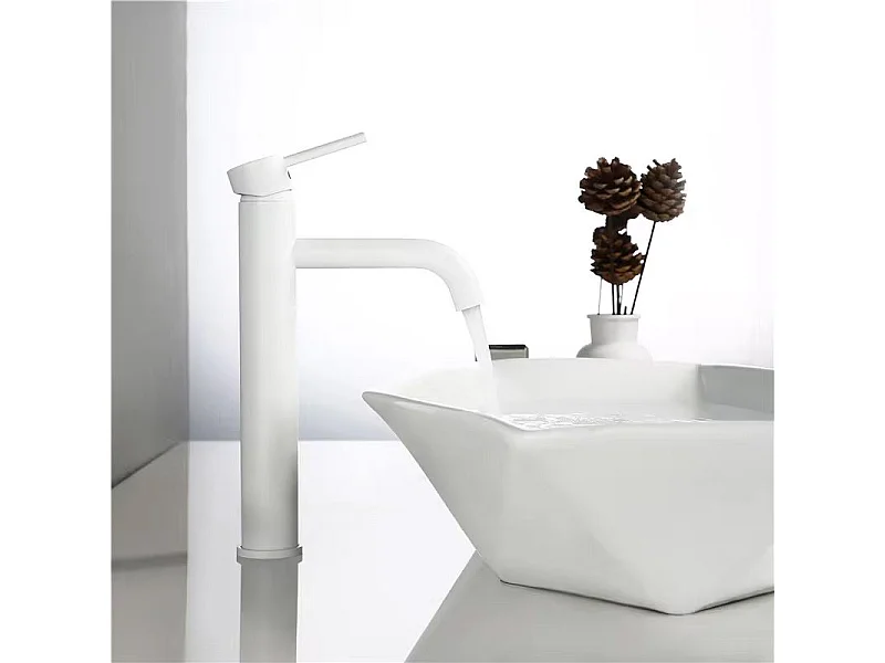 Robinet De Lavabo Rea Lungo High White