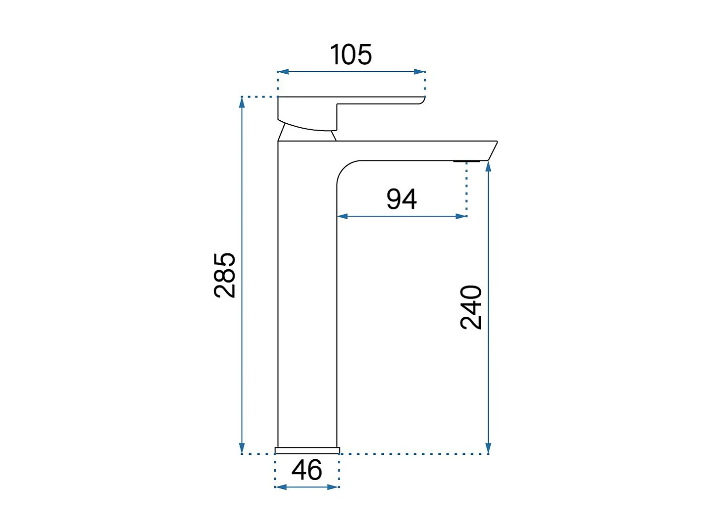 Robinet De Lavabo Rea My2021-21C Argus Chrome High