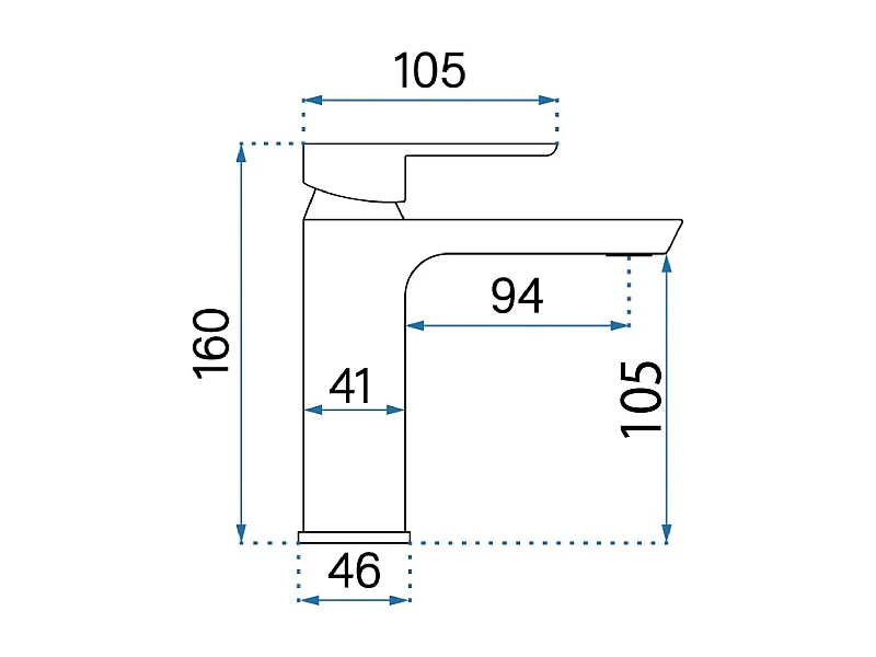Waschbeckenarmatur Rea My2021-2C Argus Chrome Low
