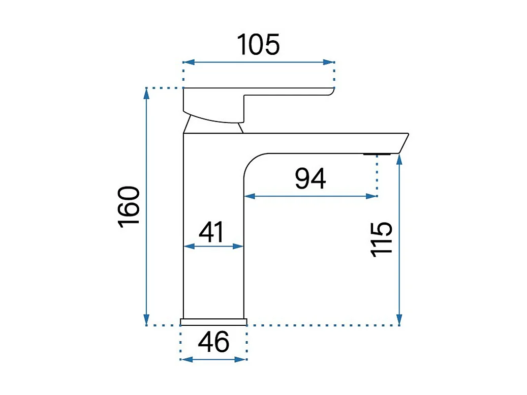Robinet De Lavabo Rea My2021-2C Argus Chrome Low
