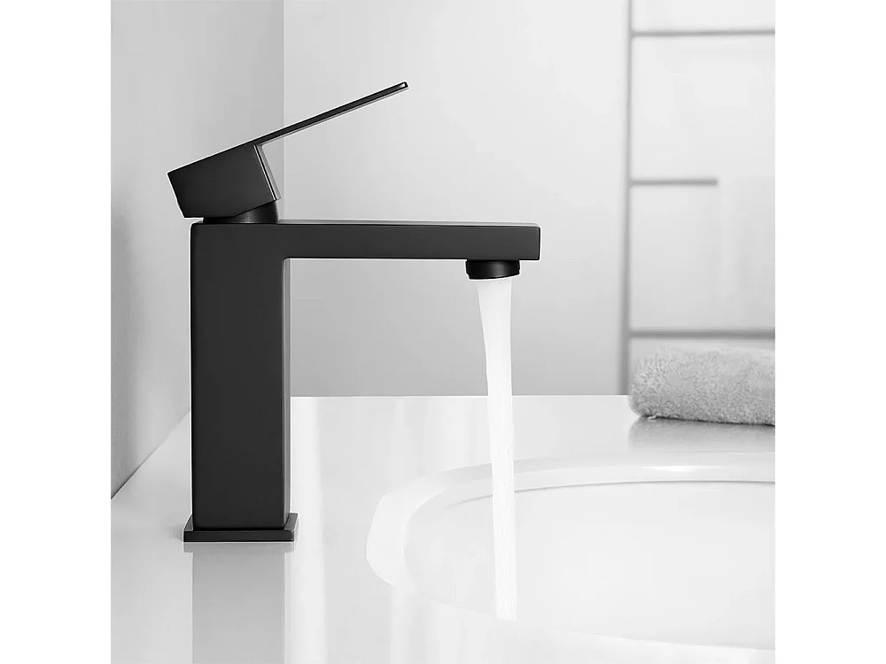Wastafelkraan Rea Fenix Low Black