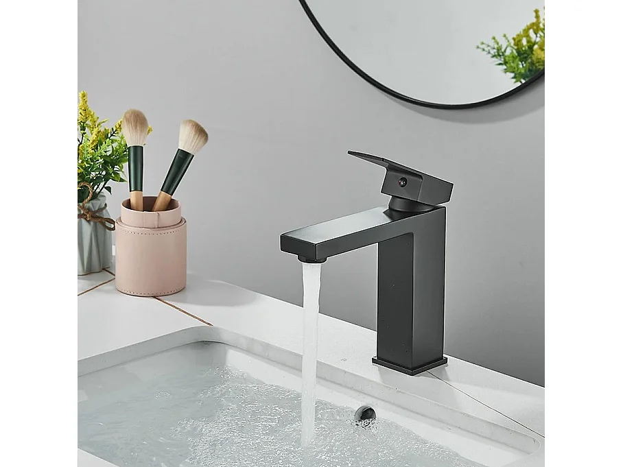 Wastafelkraan Rea Fenix Low Black