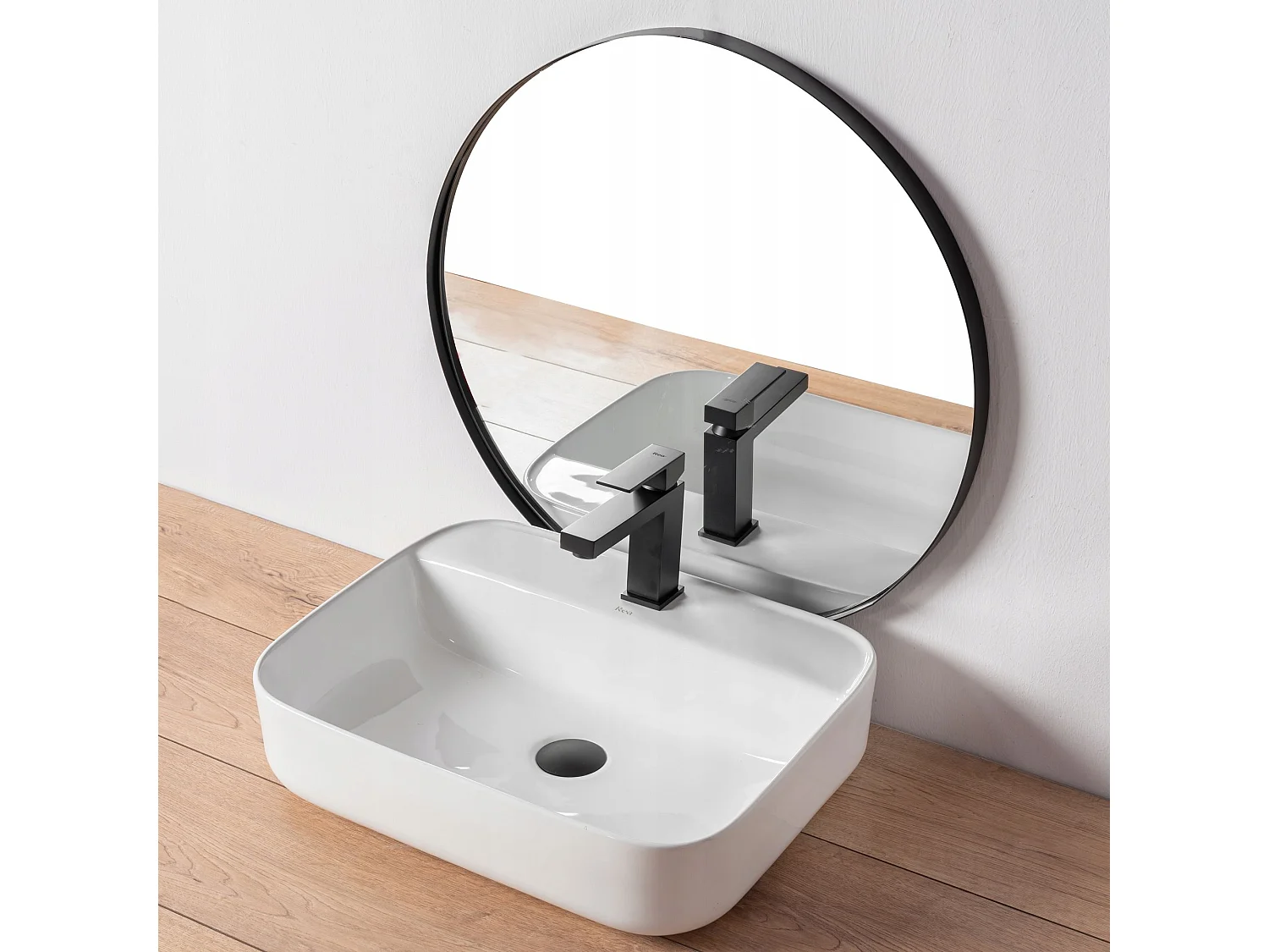 Wastafelkraan Rea Fenix Low Black