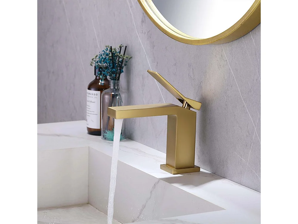 Robinet De Lavabo Rea Duet Low Gold