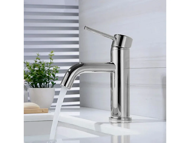 Robinet De Lavabo Rea Lungo Low Chrome