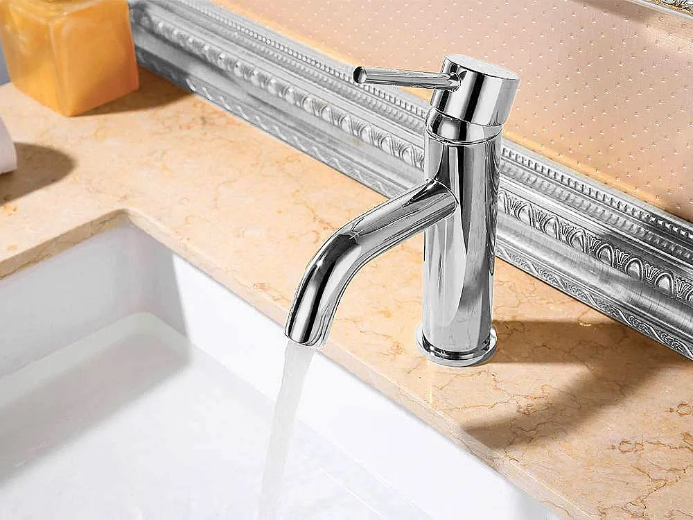 Robinet De Lavabo Rea Lungo Low Chrome