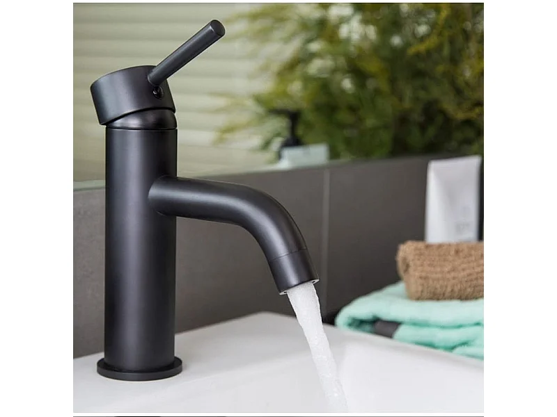 Robinet De Lavabo Rea Lungo Low Black