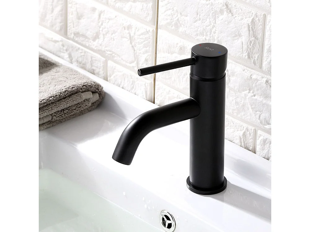 Robinet De Lavabo Rea Lungo Low Black