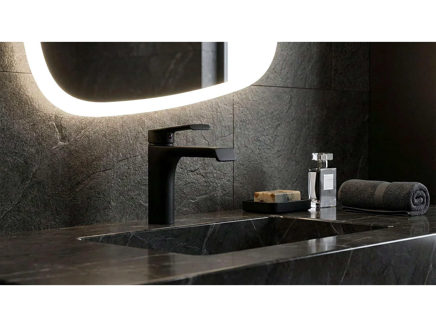 Robinet De Lavabo Rea My2061-2B Hass Low Black