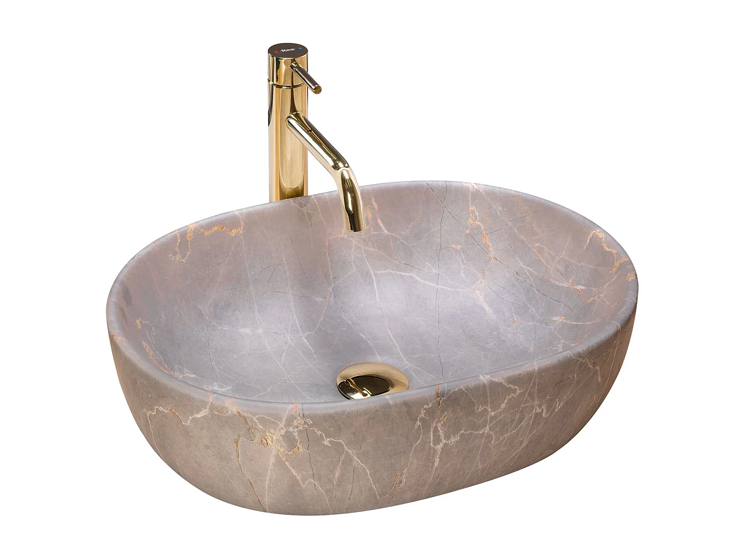 Opzetwastafel Rea Lara- Nablatowa Beige