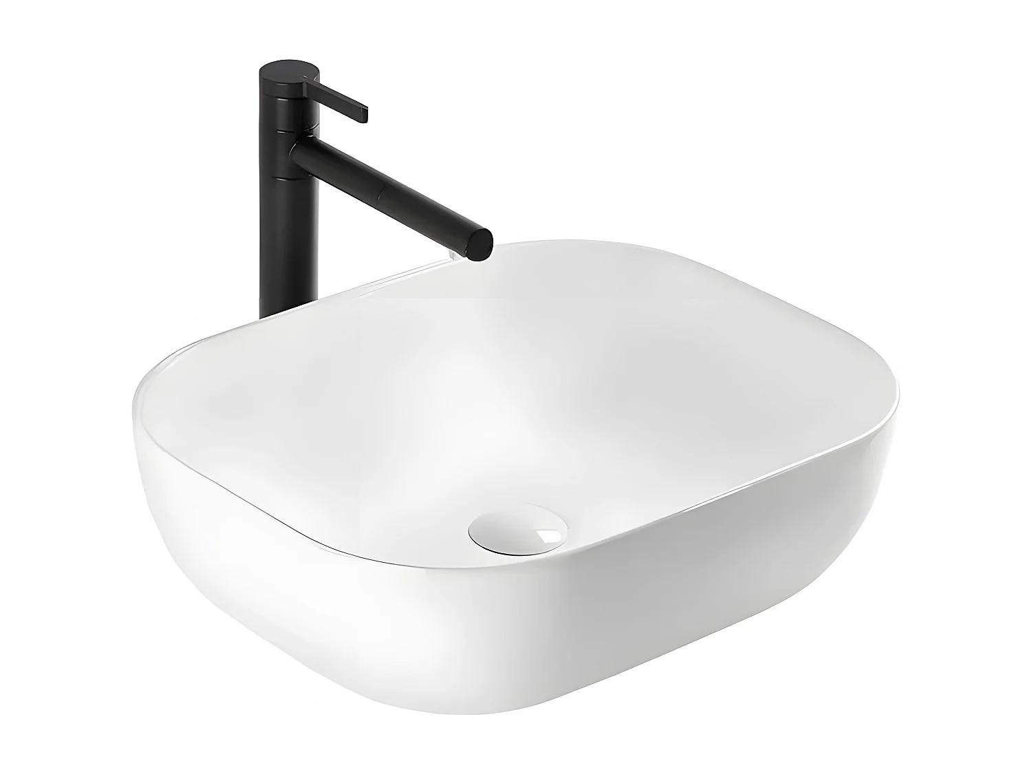 Vasque À Poser Rea Mona White