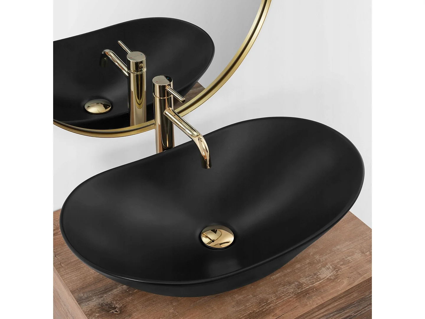 Aufsatzwaschbecken Rea Royal Black