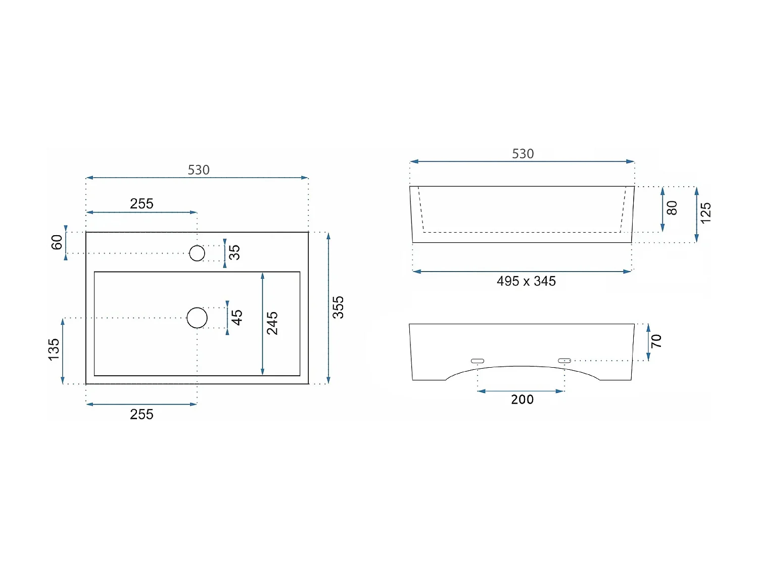Vasque À Poser Rea Valeria N White