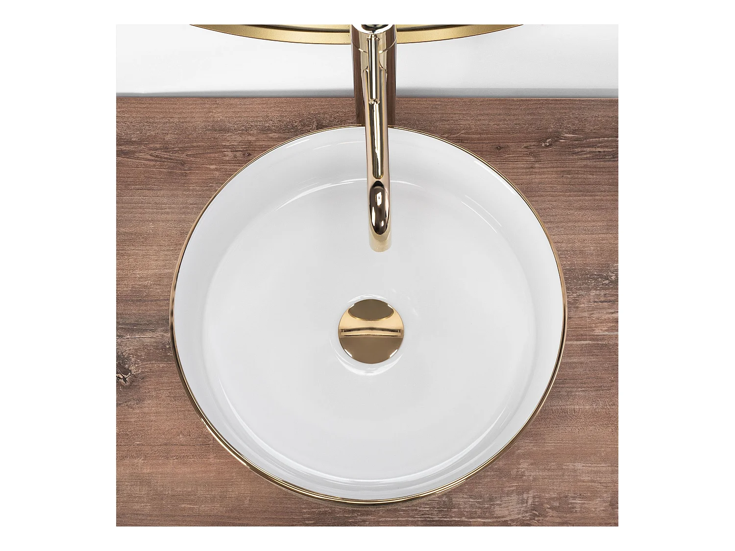 Aufsatzwaschbecken Rea Sami White Gold