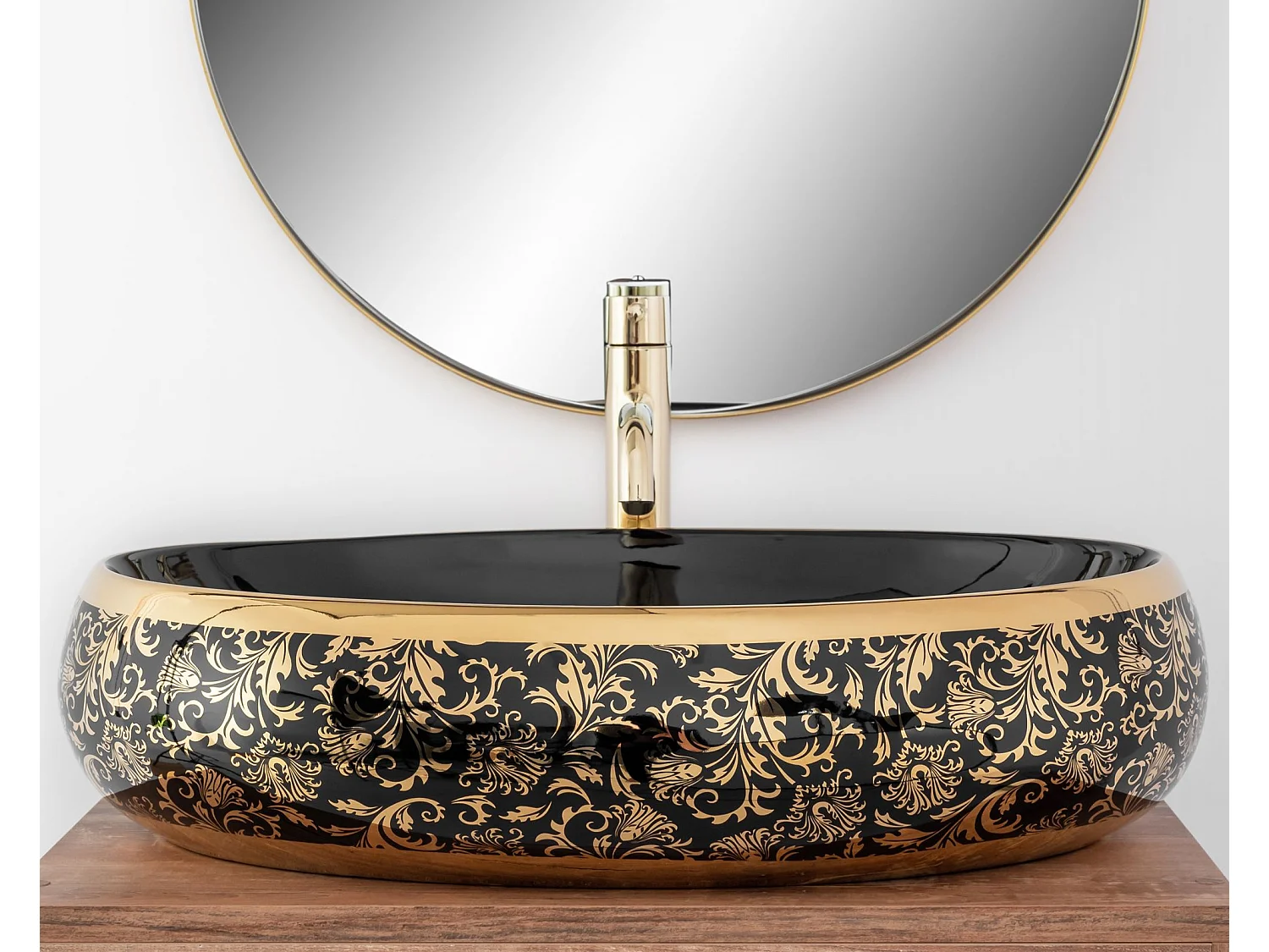 Aufsatzwaschbecken Rea Meryl Black Gold