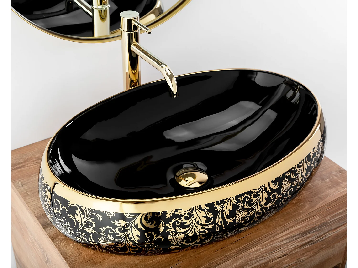 Aufsatzwaschbecken Rea Meryl Black Gold