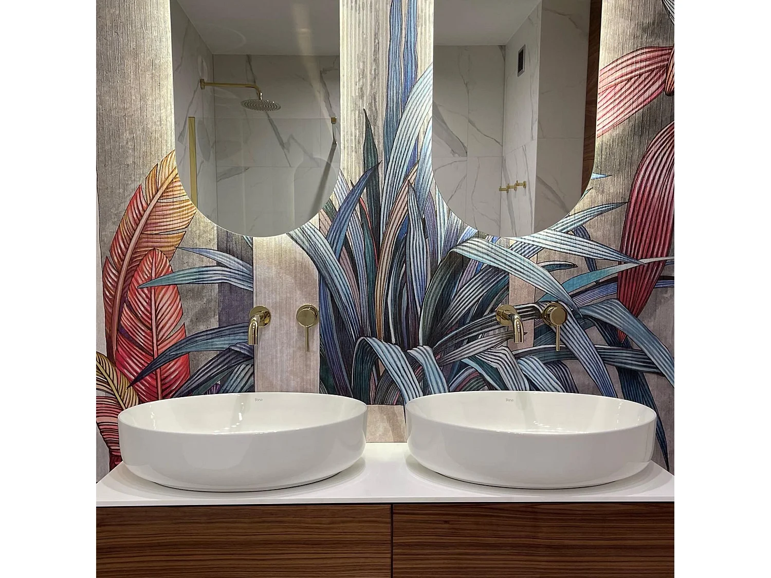 Lavabo Sobre Encimera Rea Queen White