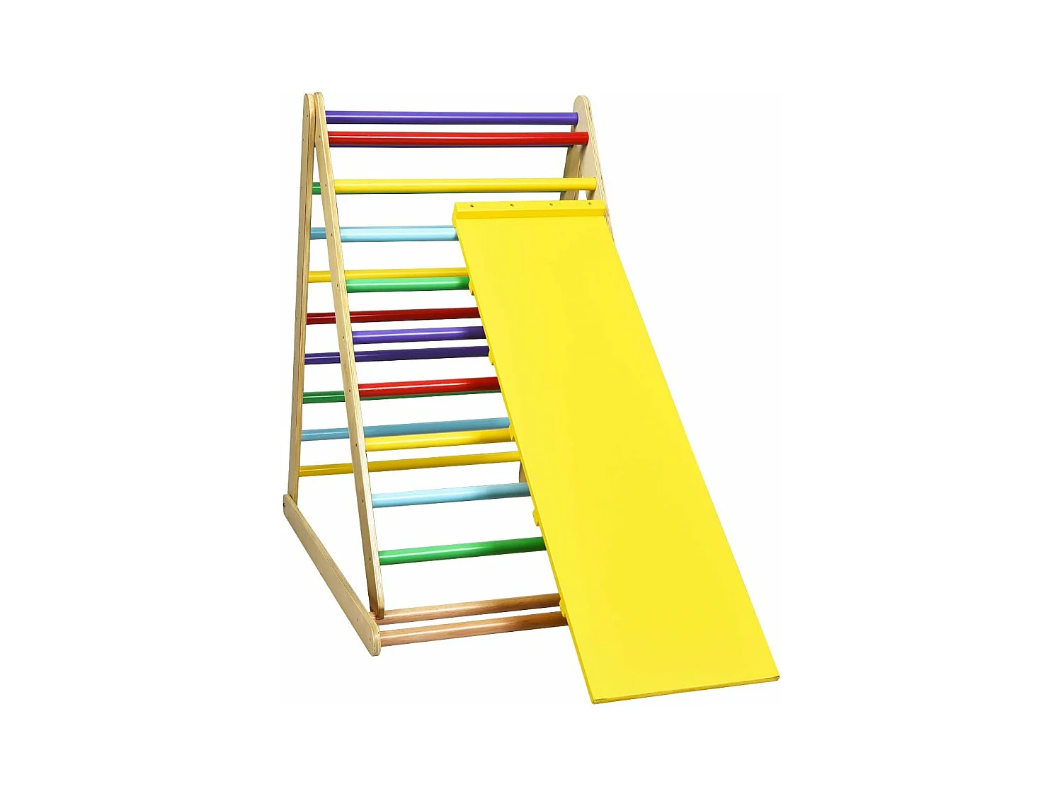 2 en 1 échelle d’escalade pour enfants, surface bien lisse utilisation à la jardin d'enfant ou à la maison pour 3ans+