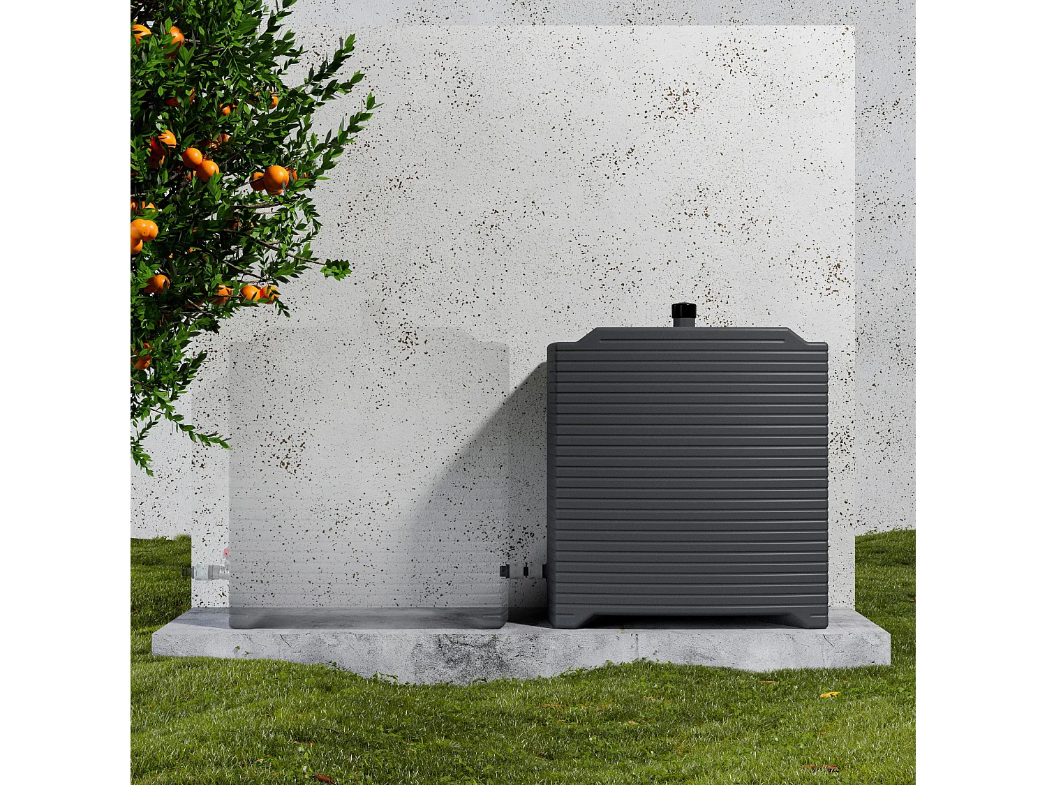 Récupérateur d'Eau Modulable 126 L - Extension Horizontale