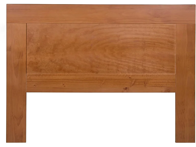 Cabecero para somier de 135 cm , pino macizo, Moblit, serie Kalpe, medidas: (110x145x2) cm ( altoxanchoxfondo), color cerezo