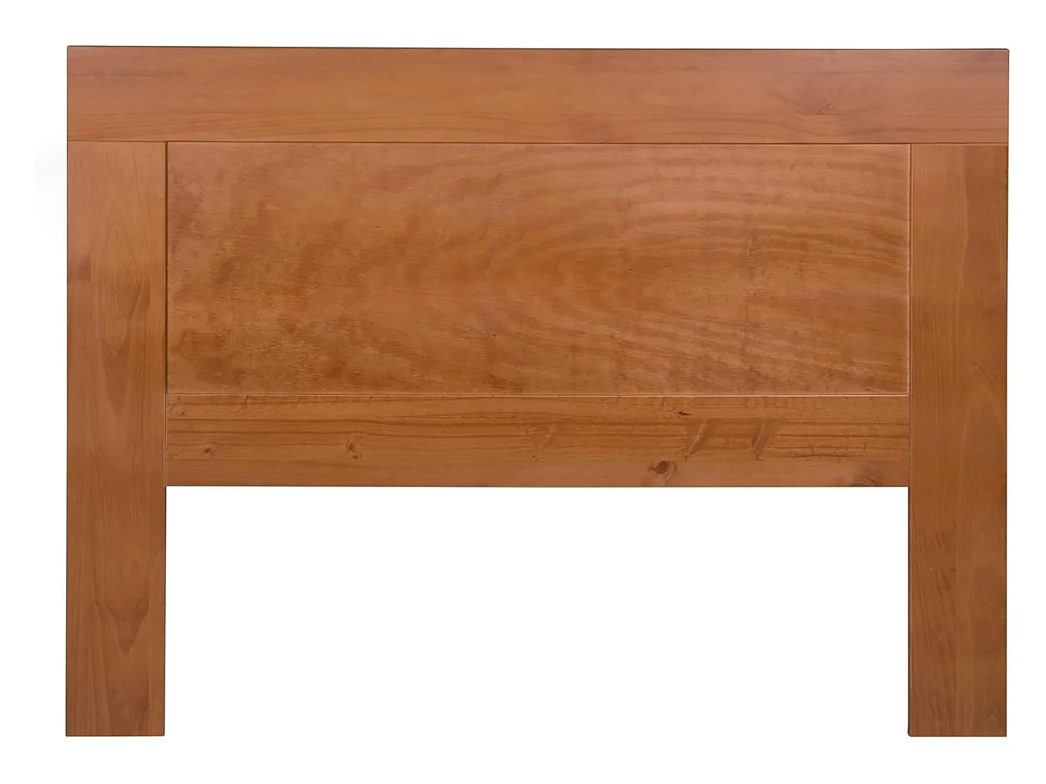 Cabecero para somier de 135 cm , pino macizo, Moblit, serie Kalpe, medidas: (110x145x2) cm ( altoxanchoxfondo), color cerezo