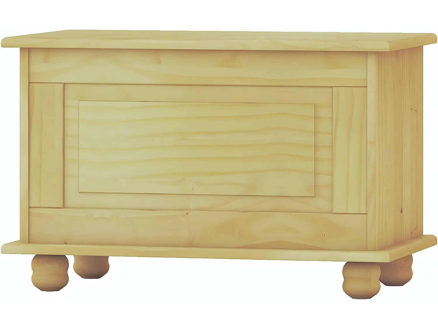 Baul , pino macizo, Moblit, serie Canet, medidas: (46x70x39) cm ( altoxanchoxfondo), sin barnizar