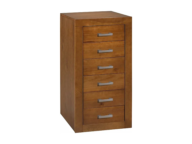 Sinfonier 6 cajones , pino macizo, Moblit, serie Kalpe, medidas: (105x50x40) cm ( altoxanchoxfondo), color cerezo