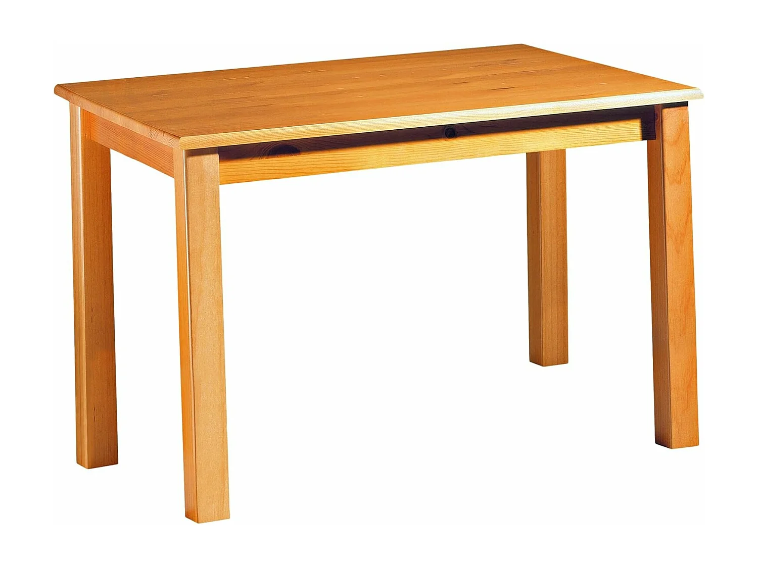 mesa de comedor , pino macizo, Moblit, serie Canet, medidas: (73x120x80) cm ( altoxanchoxfondo), color miel