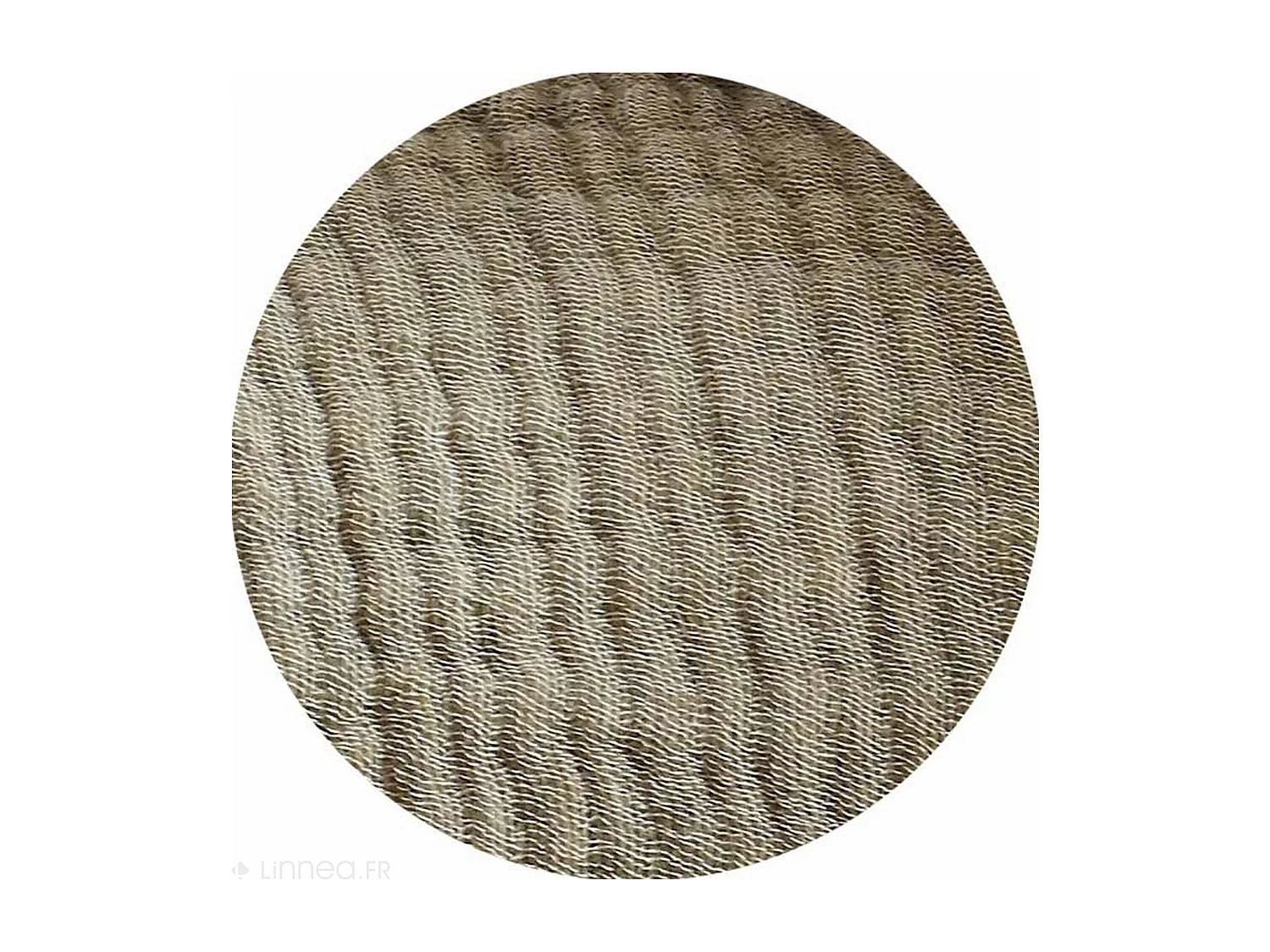 Plaid 125x180 cm ESTRELA gaze de coton et laine vert amande