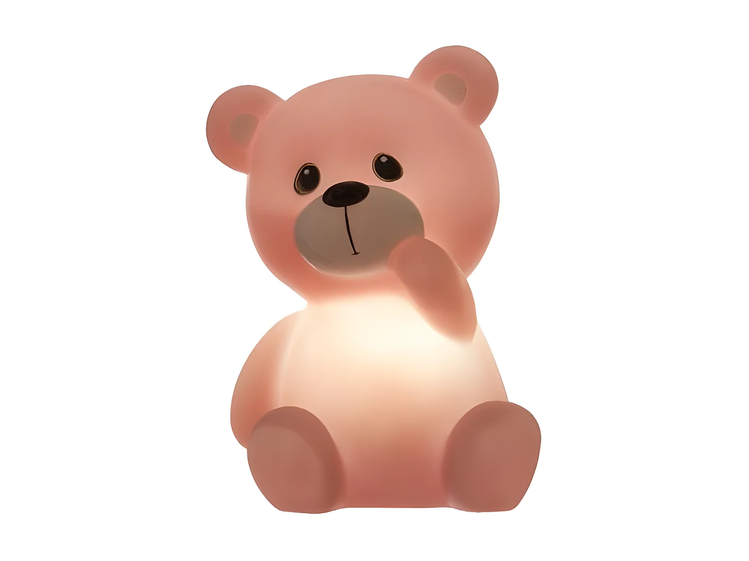Veilleuse led nomade petit Ourson 13 cm rose