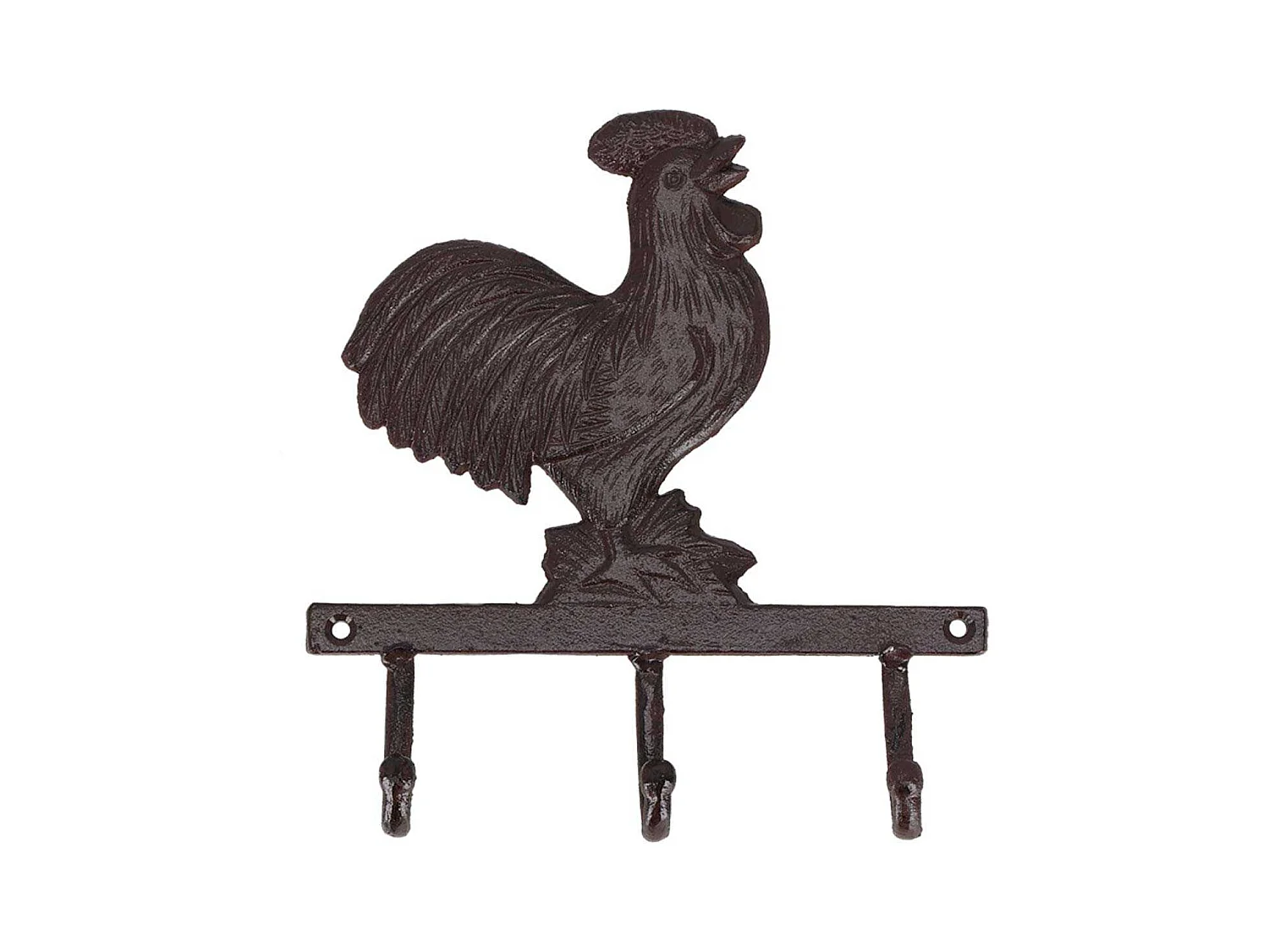 Patère en fonte 3 crochets Coq