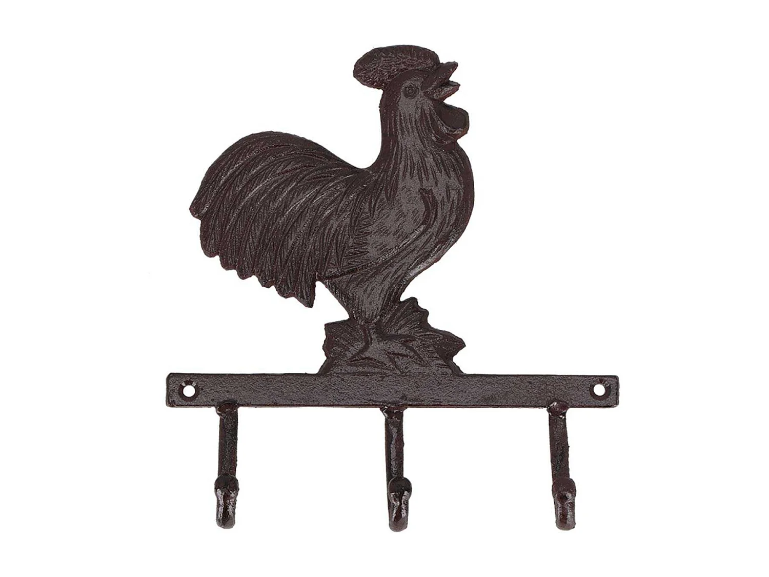 Patère en fonte 3 crochets Coq