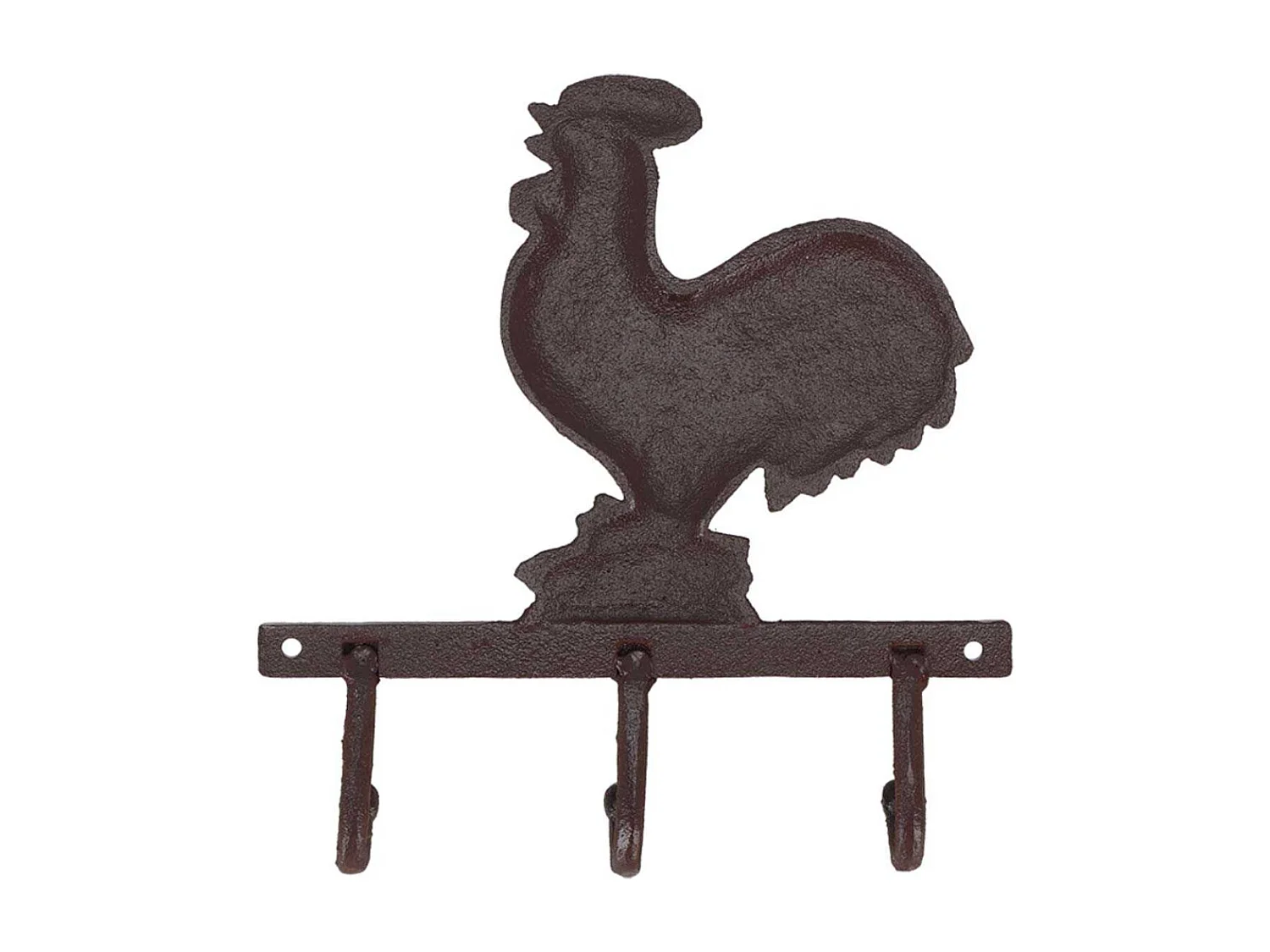 Patère en fonte 3 crochets Coq