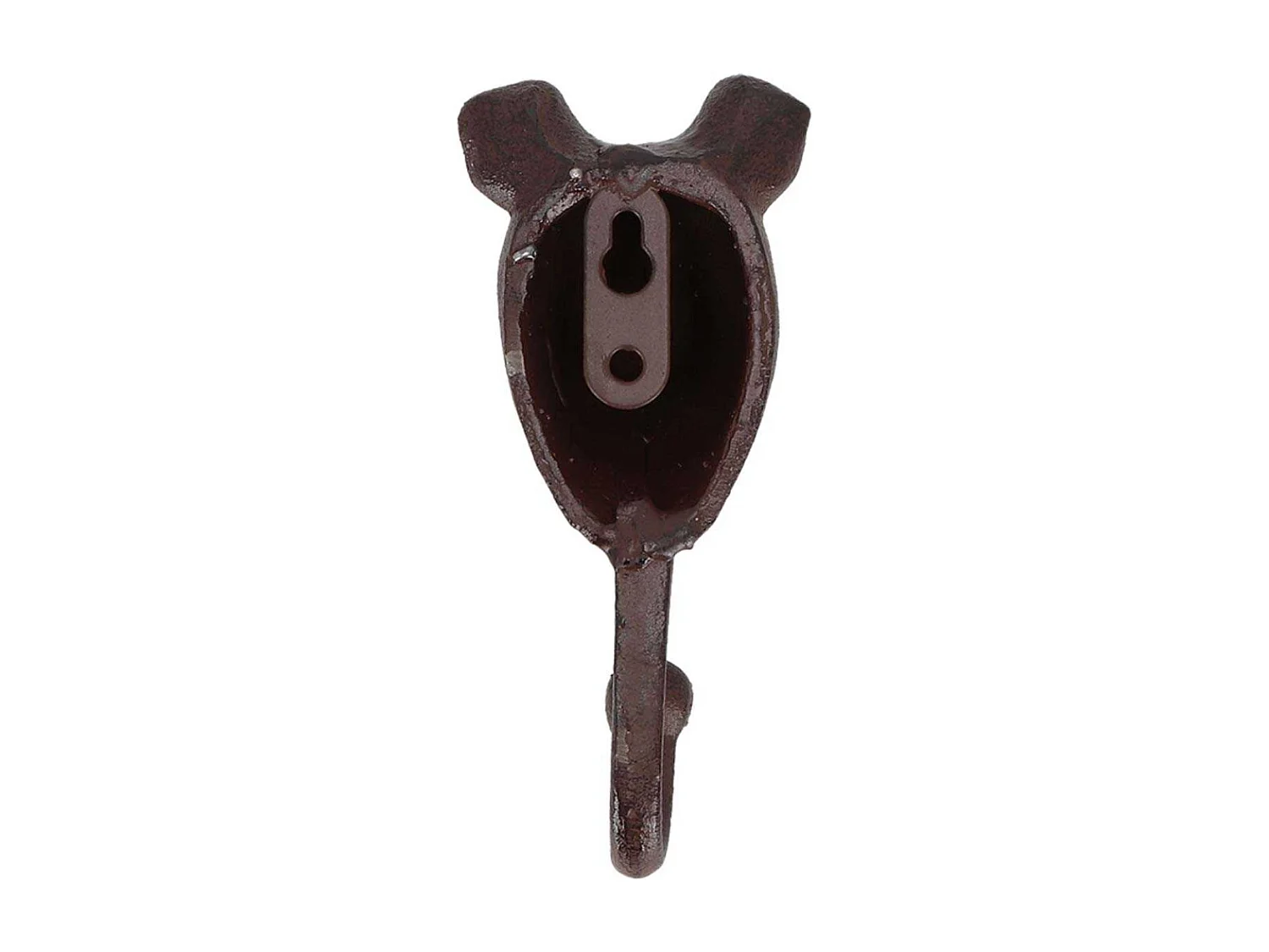 Lot de 2 crochets en fonte Cochon