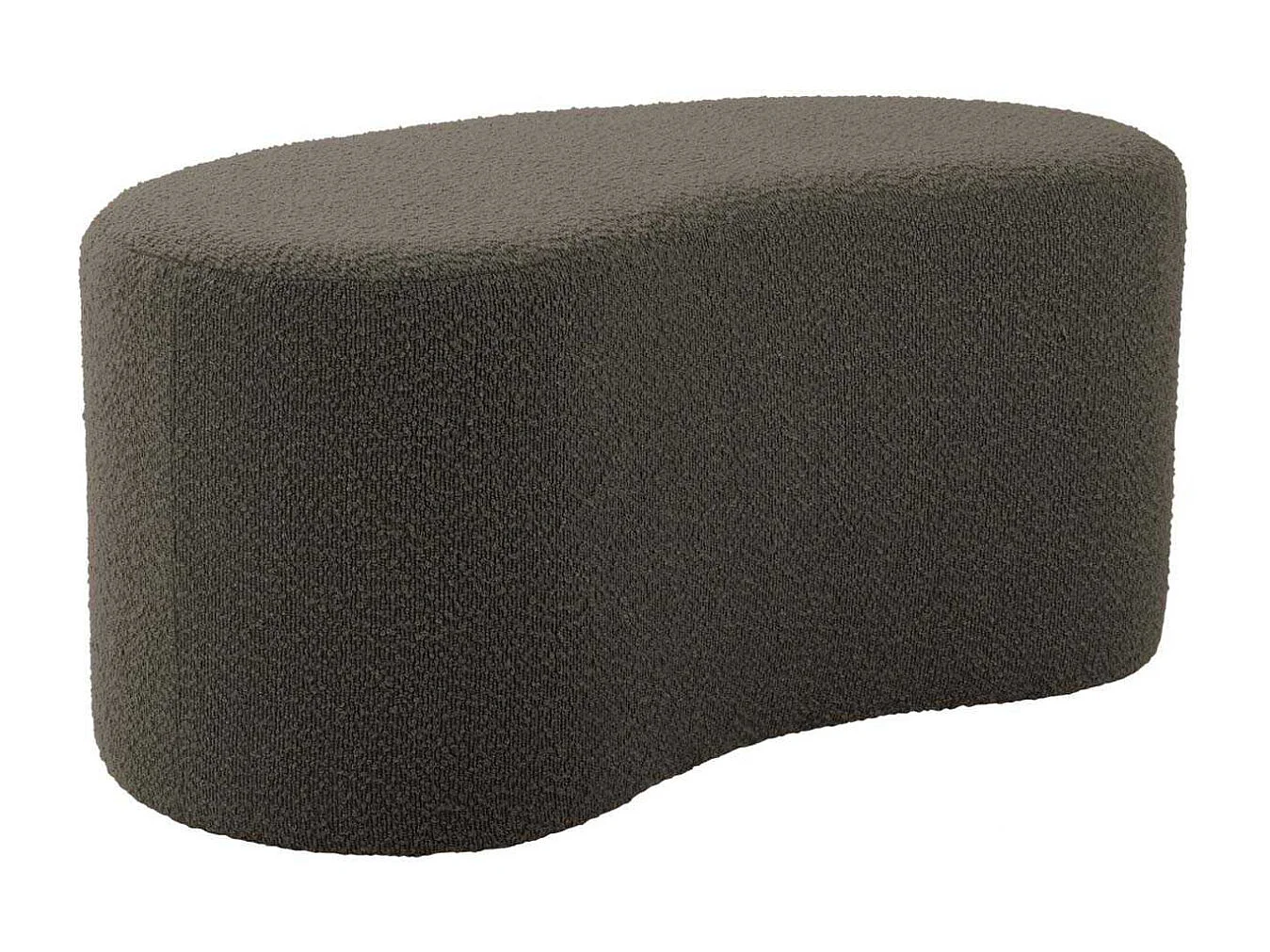 Pouf en tissu bouclette Ada Wave