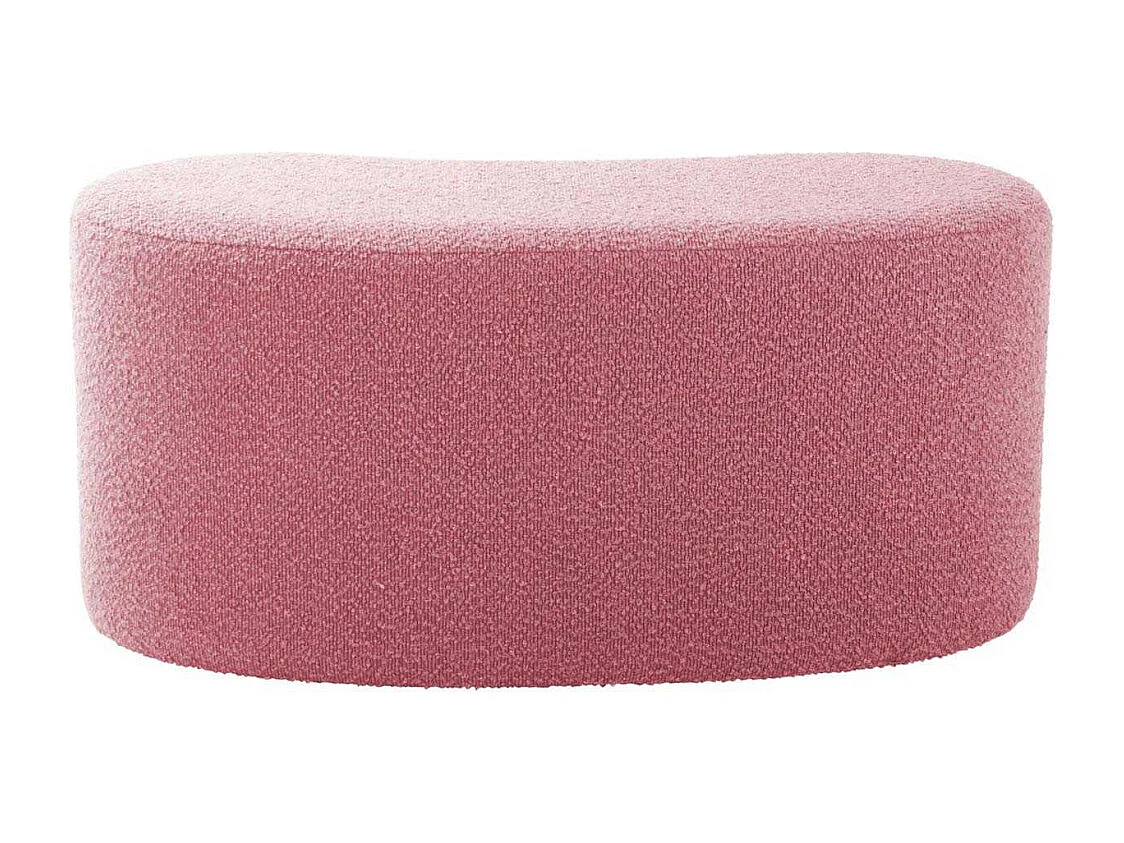 Pouf en tissu bouclette Ada Wave