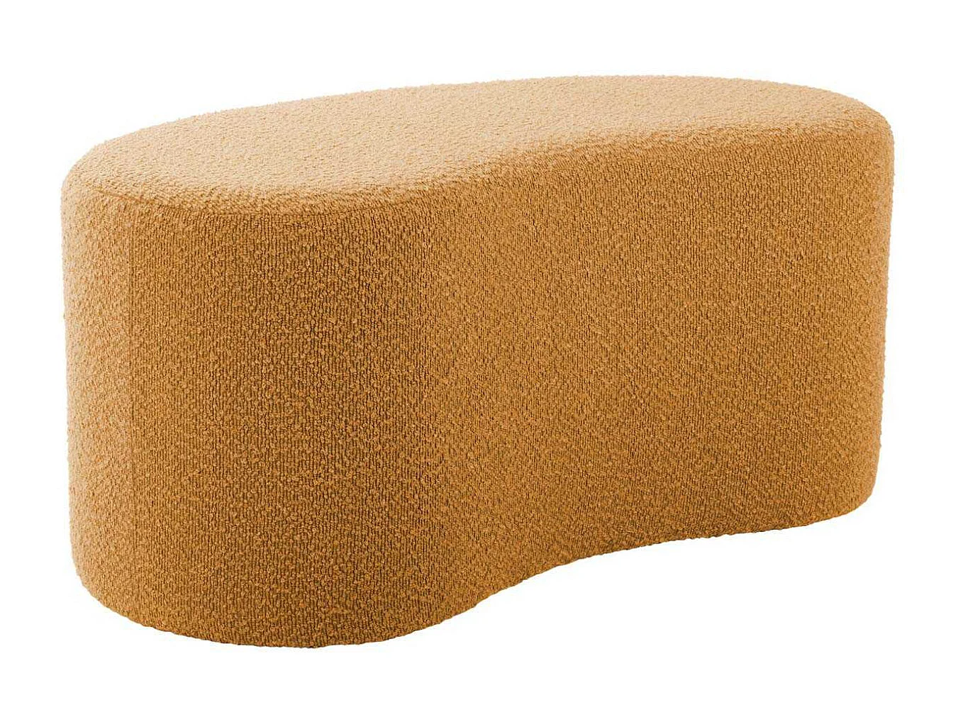 Pouf en tissu bouclette Ada Wave