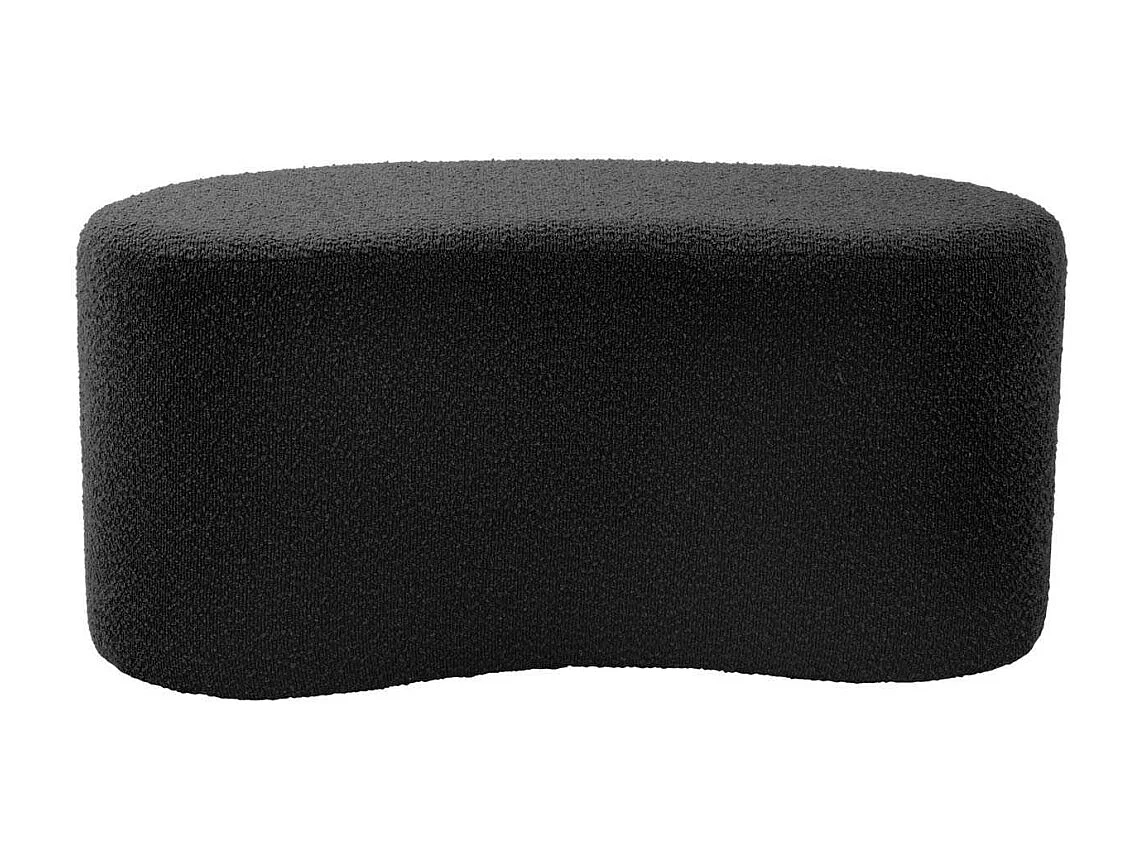 Pouf en tissu bouclette Ada Wave