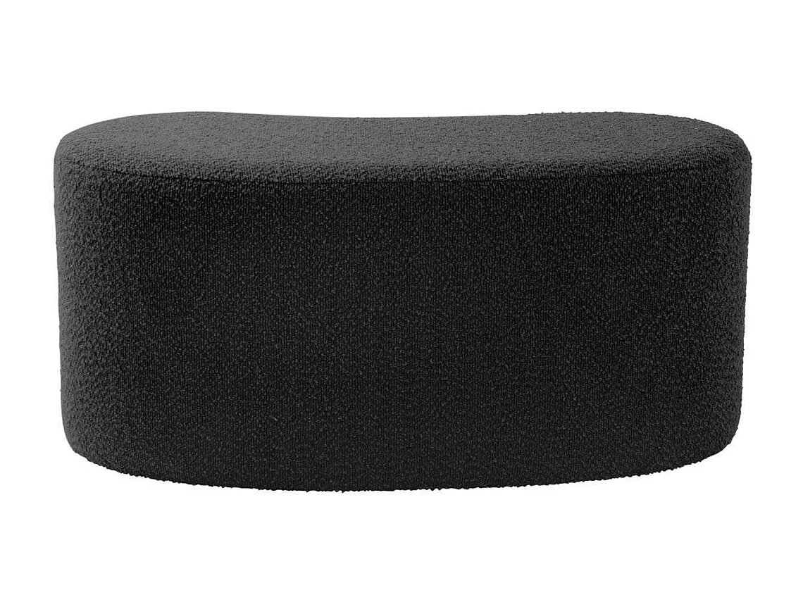 Pouf en tissu bouclette Ada Wave