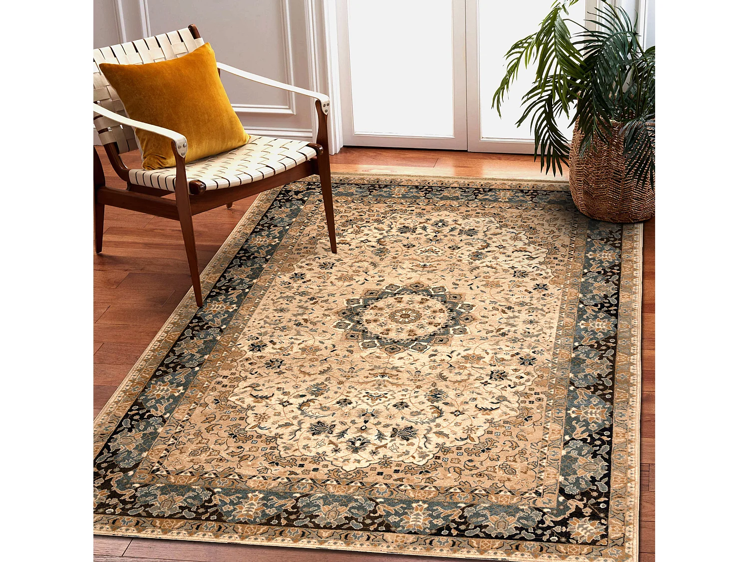 Tapis en laine OMEGA Adagio Vintage, rougette cognac 235x350 cm