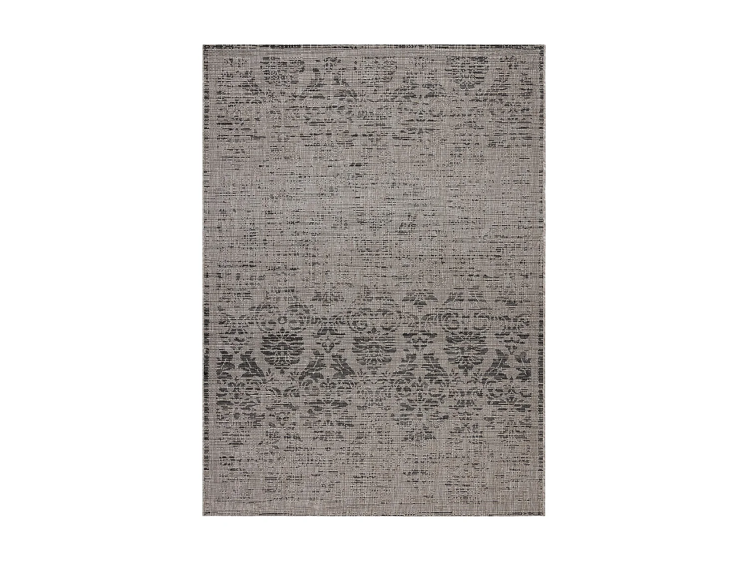 DYWAN SZNURKOWY SIZAL FLOORLUX 20211 srebrny  / CZARNA 140x200 cm