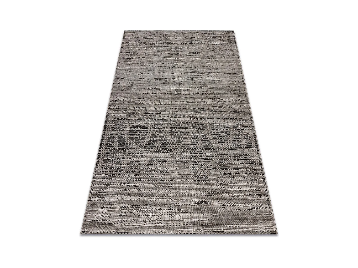 TAPIS EN CORDE SIZAL FLOORLUX 20211 argentin / NOIR 200x290 cm